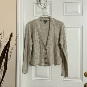 Torrid Beige Button-Up Cardigan Sweater Size 00